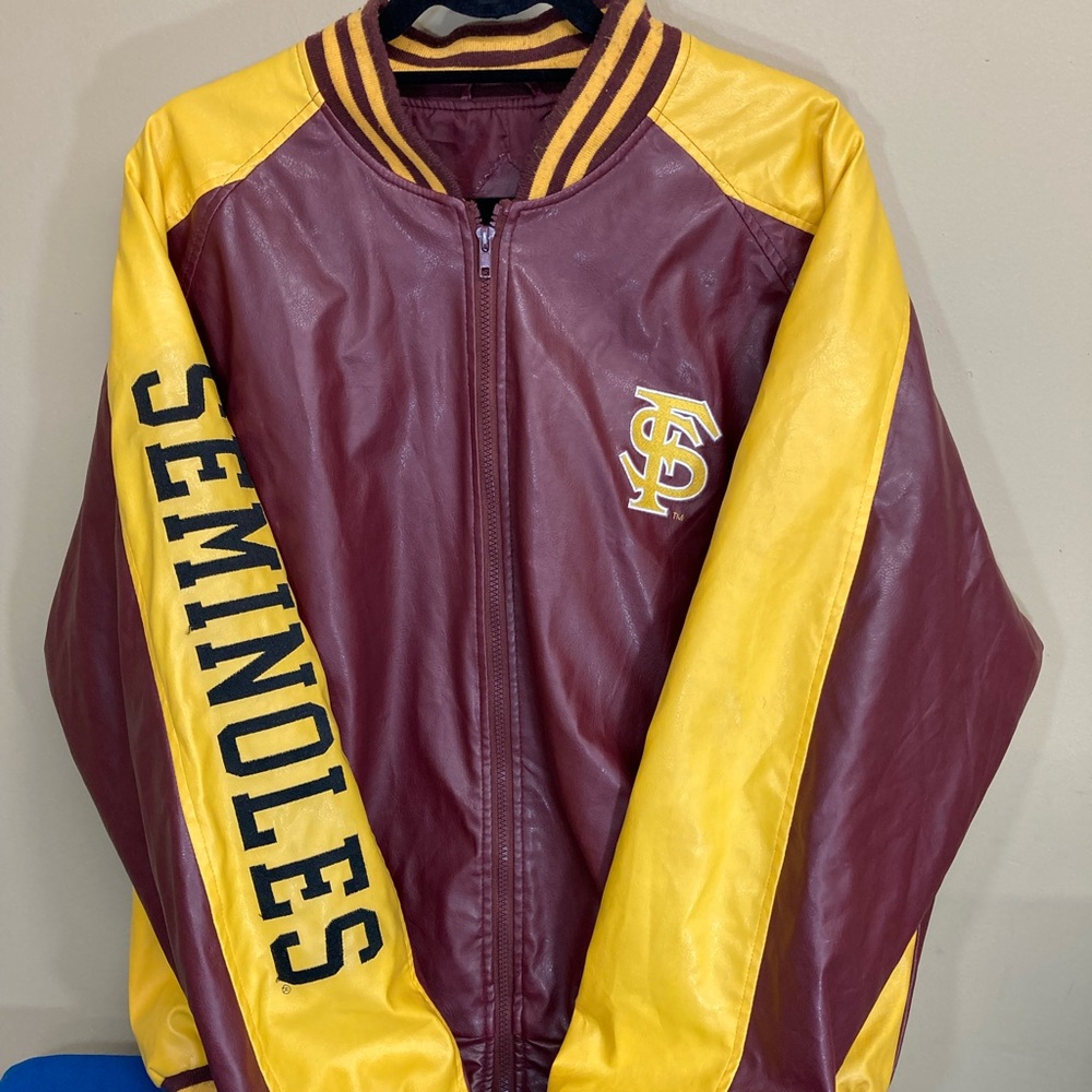 Seminoles Maroon and Yellow Bomber Jacket